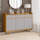 Ver imagem 1 de Aparador Quartzo Moderno 3 Portas MDP 135cm Off White
