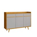 Ver imagem 2 de Aparador Quartzo Moderno 3 Portas MDP 135cm Off White