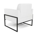 Ver imagem 5 de Kit 2 Poltronas Base Industrial Alta Preto Marisa Corino D03 - D’Rossi Branco