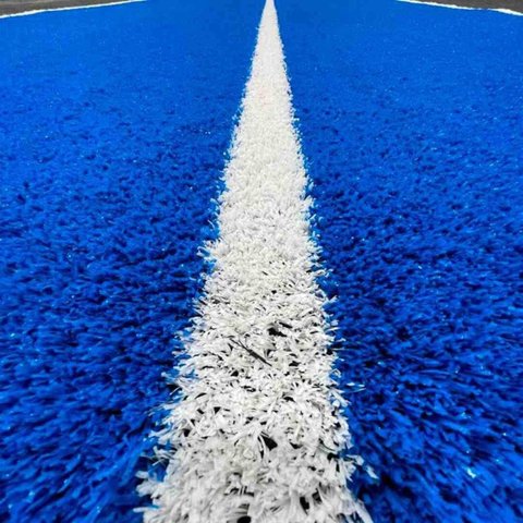 Grama Sintética Fitgrass Track Azul 12mm 20m² com Marcação em Rolo 2x10m Funcional