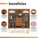 Ver imagem 7 de Guarda Roupas Casal 6 Portas 5 Gavetas Avila