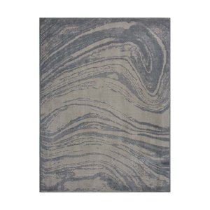 Tapete Moderno Renaissance Sala / Quarto - Tamanho 150 X 200 Cm - Cor Grafite - J Serrano