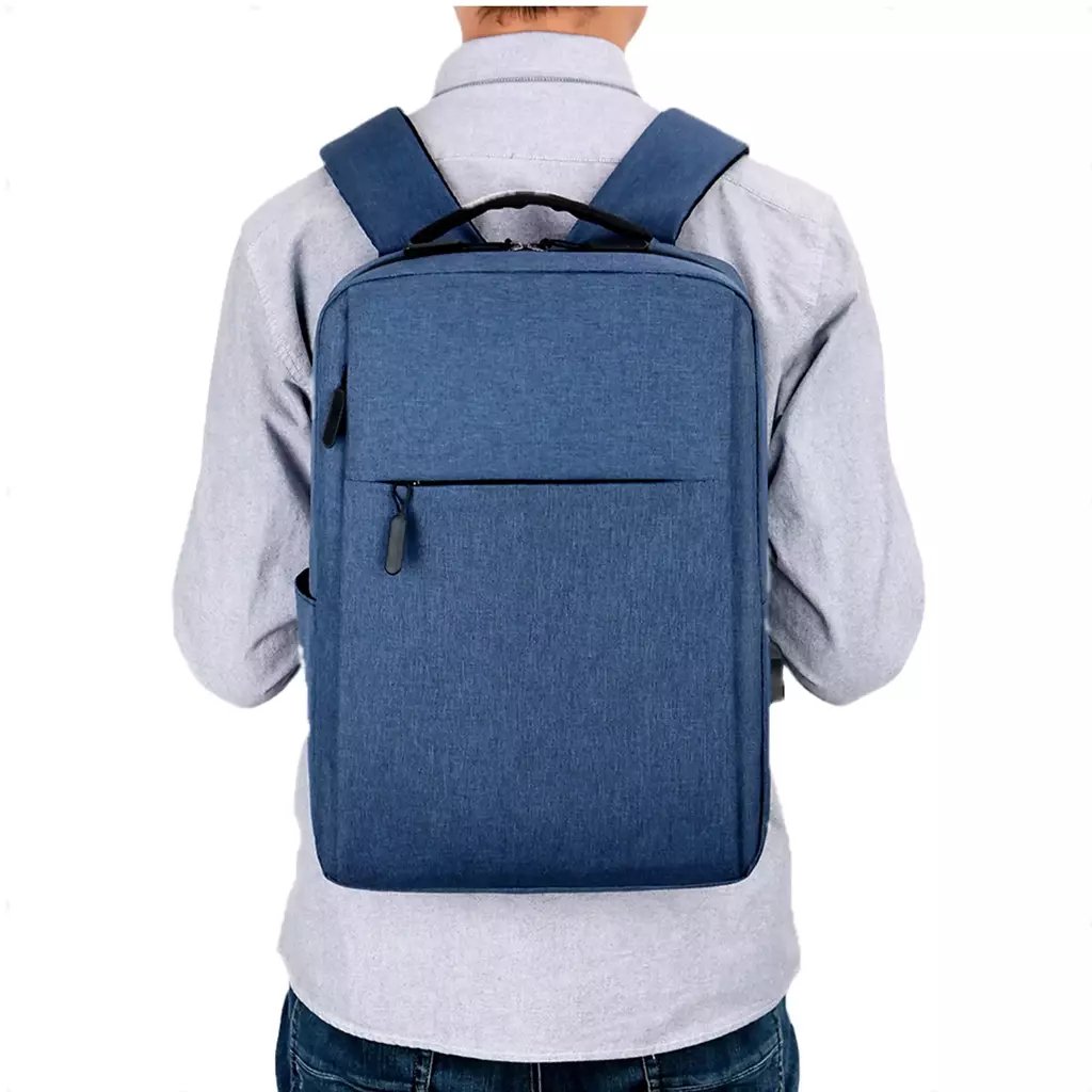 Mochila Executiva Impermeável Notebook 15.6 Azul - 4