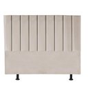 Ver imagem 2 de Cabeceira Estofada Carla 160cm Queen Size Para Cama Box Quarto Suede Bege - Gat Magazine