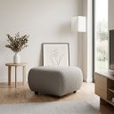 Ver imagem 1 de Puff Decorativo para Sala Orgânico Nara 60 cm Base Fixa Bouclê Ted D03 - D'Rossi
