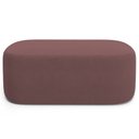 Ver imagem 3 de Kit 02 Puffs Decorativos Orgânicos para Living Quarto 100cm Doha W01 Suede Rosê - Lyam Decor