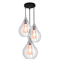Ver imagem 2 de Luminária Teto Lustre pendente balcão cozinha sala trio:Branco