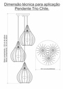 Ver imagem 4 de Luminária Teto Lustre pendente balcão cozinha sala trio:Branco