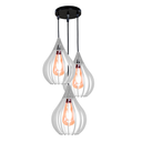 Ver imagem 1 de Luminária Teto Lustre pendente balcão cozinha sala trio:Branco