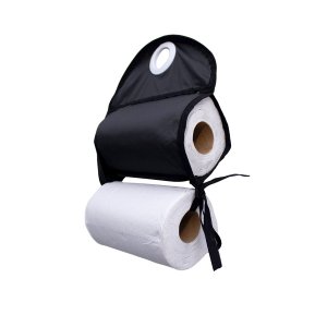 Porta Papel Toalha Suporte Parede para Cozinha Impermeável Preto