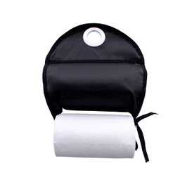 Porta Papel Toalha Suporte Parede para Cozinha Impermeável Preto - 3