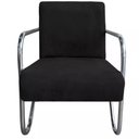 Ver imagem 6 de Kit Com 2 Poltronas Decorativa Sabrina Cromada Preto