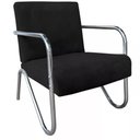 Ver imagem 4 de Kit Com 2 Poltronas Decorativa Sabrina Cromada Preto