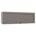 Ver imagem 1 de Armário Aéreo 100 cm 1 Porta Basculante Branco/Cinza Vik Madesa Branco/Cinza