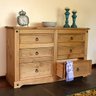 Cômoda de Madeira Maciça com 6 Gavetas Marrom Antique - 3