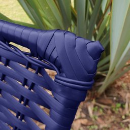 Espreguiçadeira Catar com Regulagem para Jardim e Piscina - Azul - 3