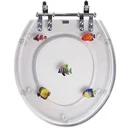 Ver imagem 1 de Assento Sanitario Poliester Decorado Peixe Ravena para vaso Deca