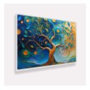Ver imagem 2 de Quadro Árvore da Vida Abstrata Tons Vibrantes Canvas 123x83