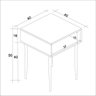 Mesa Lateral Multiuso Retrô Pés Palito Slim MLS Estilare Estilare Móveis MLS_PU - 2