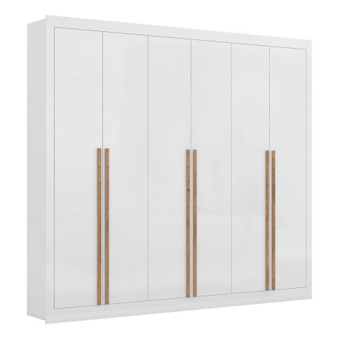 Guarda-roupa 6 Portas 6 Gavetas Mdp Cannes Maxel