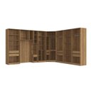Ver imagem 4 de Quarto Modular Kappesberg Adapt Nogueira/branco 8 Peças 397cm X 341cm
