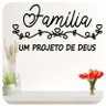 Adesivo Parede Frase Família Projeto De Deus - 1