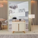 Ver imagem 7 de Buffet Aros 2 Portas Pés Madeira Maciça Mavaular Naturalle/off White