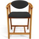 Ver imagem 3 de Kit 05 Banquetas Baixa para Cozinha Sala Jantar Bancada Cecília L02 Bouclê Preto - Lyam Decor