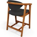 Ver imagem 7 de Kit 05 Banquetas Baixa para Cozinha Sala Jantar Bancada Cecília L02 Bouclê Preto - Lyam Decor