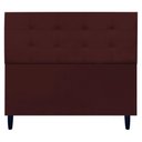 Ver imagem 1 de Cabeceira para Cama de Casal 140 Cm Ivy Suede Bordô Suede