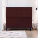 Ver imagem 2 de Cabeceira para Cama de Casal 140 Cm Ivy Suede Bordô Suede