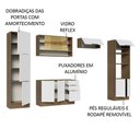Ver imagem 5 de Armário de Cozinha Completa 330cm Rustic/Branco Stella Madesa 03