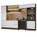 Ver imagem 3 de Armário de Cozinha Completa 330cm Rustic/Branco Stella Madesa 03