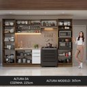 Ver imagem 6 de Armário de Cozinha Completa 330cm Rustic/Branco Stella Madesa 03