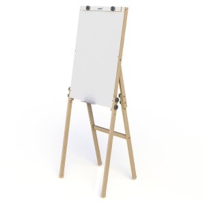 Flip Chart Soft Dobrável 57x88cm Quadro Branco e Porta Bloco
