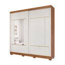Ver imagem 1 de Guarda-roupa Casal Portas de Correr com Espelho Charme 230cm