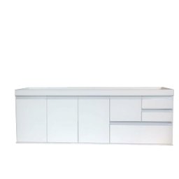 Gabinete em Mdf15mm Ideal para Pia de 2m Branco Fosco - 3