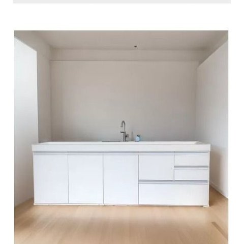 Gabinete em Mdf15mm Ideal para Pia de 2m Branco Fosco