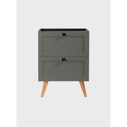 Gabinete para Banheiro 60cm Retro Mdf Verde Milano - On Móveis