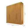 Guarda Roupa 4 Portas Potente com Espelho 100% Mdf Peroba - Móveis Europa - 5
