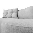 Ver imagem 7 de Sofá Orgânico Plaza 2 Lugares 145cm Linho Bouclê Cinza Sofa Store