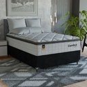 Ver imagem 1 de Cama Box Viúva + Colchão Comfort Class Pillow Top 128x188 Branco/suede Preto