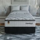 Ver imagem 5 de Cama Box Viúva + Colchão Comfort Class Pillow Top 128x188 Branco/suede Preto