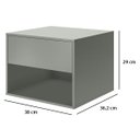 Ver imagem 4 de Mesa de Cabeceira Suspensa Fixa na Parede 1 Gaveta Corrediça Telescópica 1 Nicho - Lh Móveis