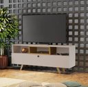 Ver imagem 1 de Rack para TV Avanço Candian - Off White/Freijo
