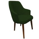Ver imagem 1 de Poltrona Lorem Suede Verde Pés Chanfrado Tabaco C05 - D'Rossi Poltrona Decorativa;poltrona para Sala