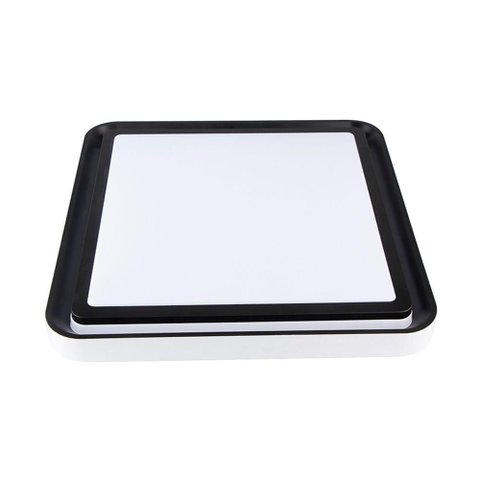 Plafon Nordecor Zony Quadrado 2672 Led Bivolt Preto Ajustável