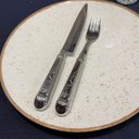 Ver imagem 2 de 6 Garfos Jumbo de Mesa Churrasco 20cm Aço Inox Prateada Jantar Restaurante