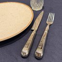 Ver imagem 4 de 6 Garfos Jumbo de Mesa Churrasco 20cm Aço Inox Prateada Jantar Restaurante