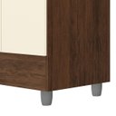 Ver imagem 7 de Guarda-roupa Solteiro 4 Portas 2 Gavetas com Espelho Ideval Imbuia/champanhe